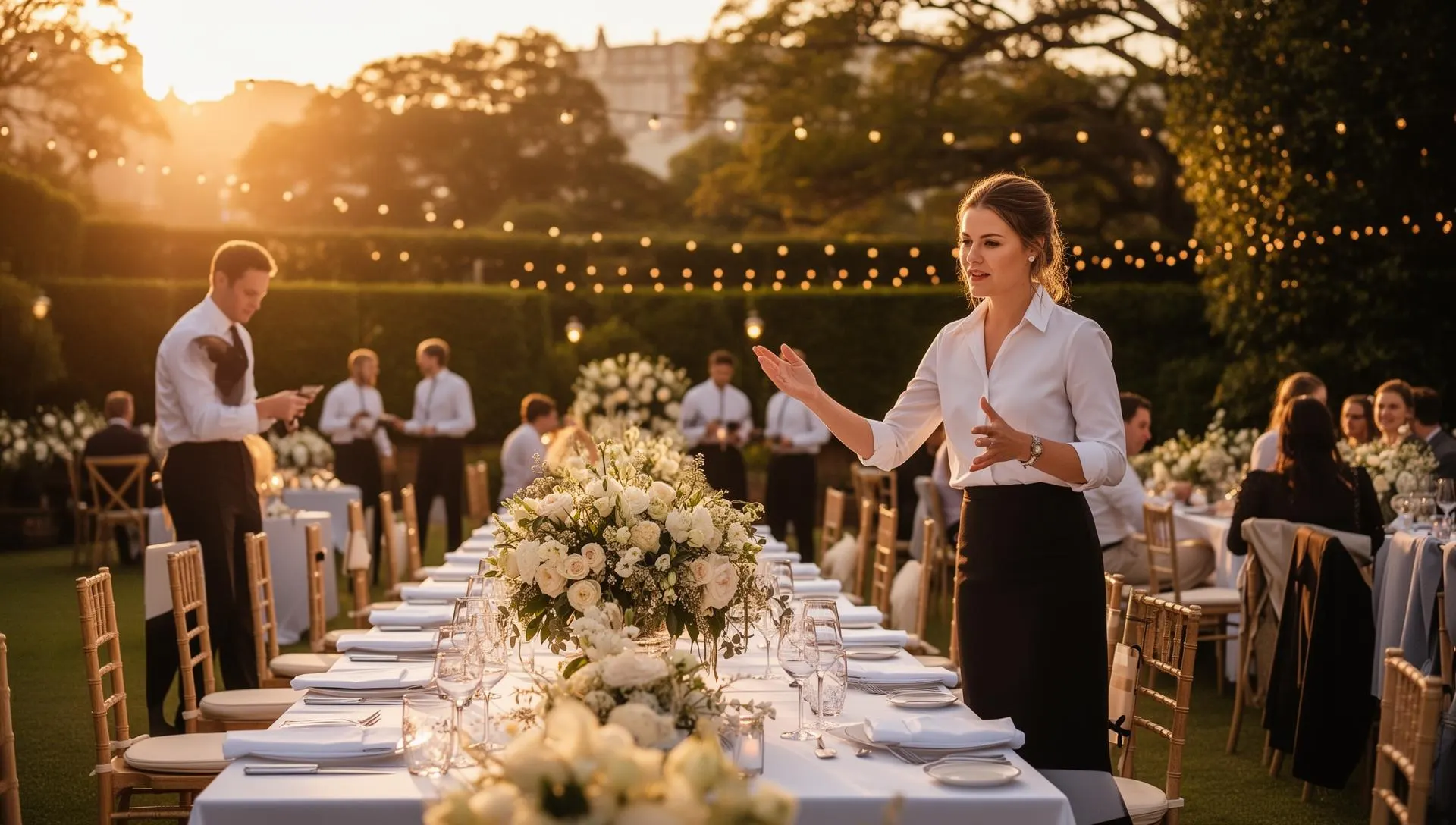 Wedding reception set up and run by Hello Love wedding day coordinator
